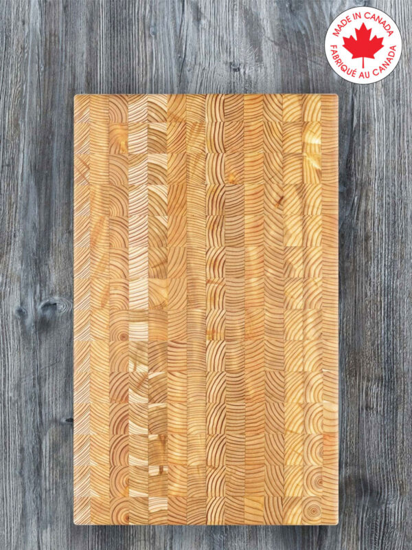 Larch Wood End Grain Cutting Board - Small